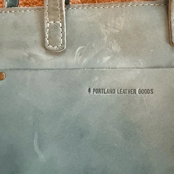 Portland Leather Mini Crossbody in Aqua - Picture 3 of 6